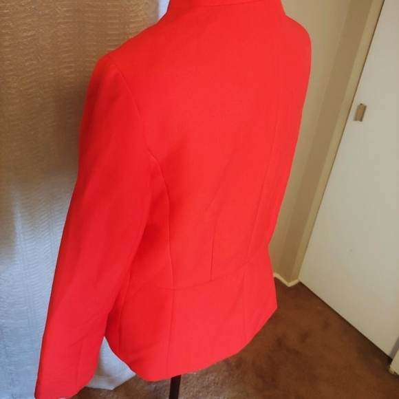 TALBOTS fire red🔥 open front blazer jacket! - Picture 8 of 15